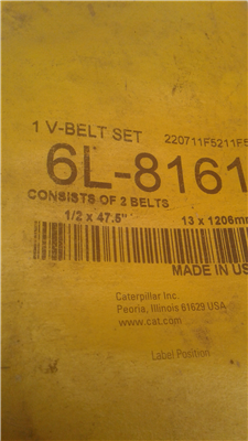 Part Number: 6L8161               for Caterpillar 3208 