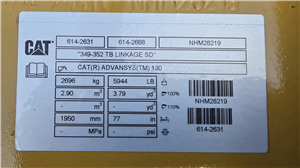 Part Number: BUC-352-6142631      for Caterpillar 352  