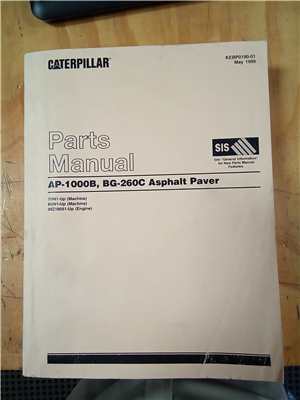 Part Number: MANUAL-AP-1000B      for Caterpillar AP-10