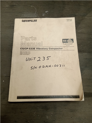 Part Number: MANUAL-CS-533E       for Caterpillar CS-53