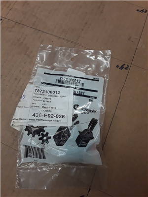 Part Number: 7872100012           for Caterpillar GRV  