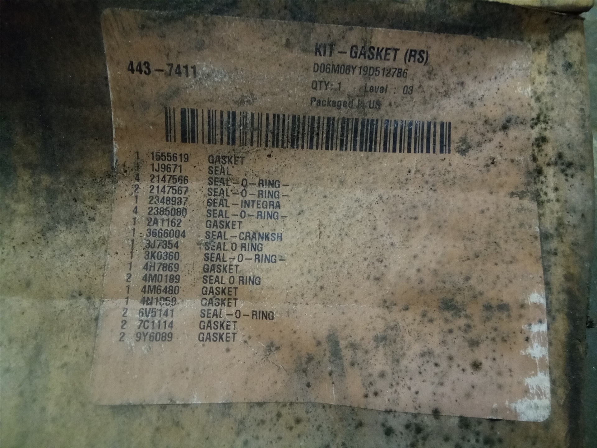 CAT 4437411 part 2