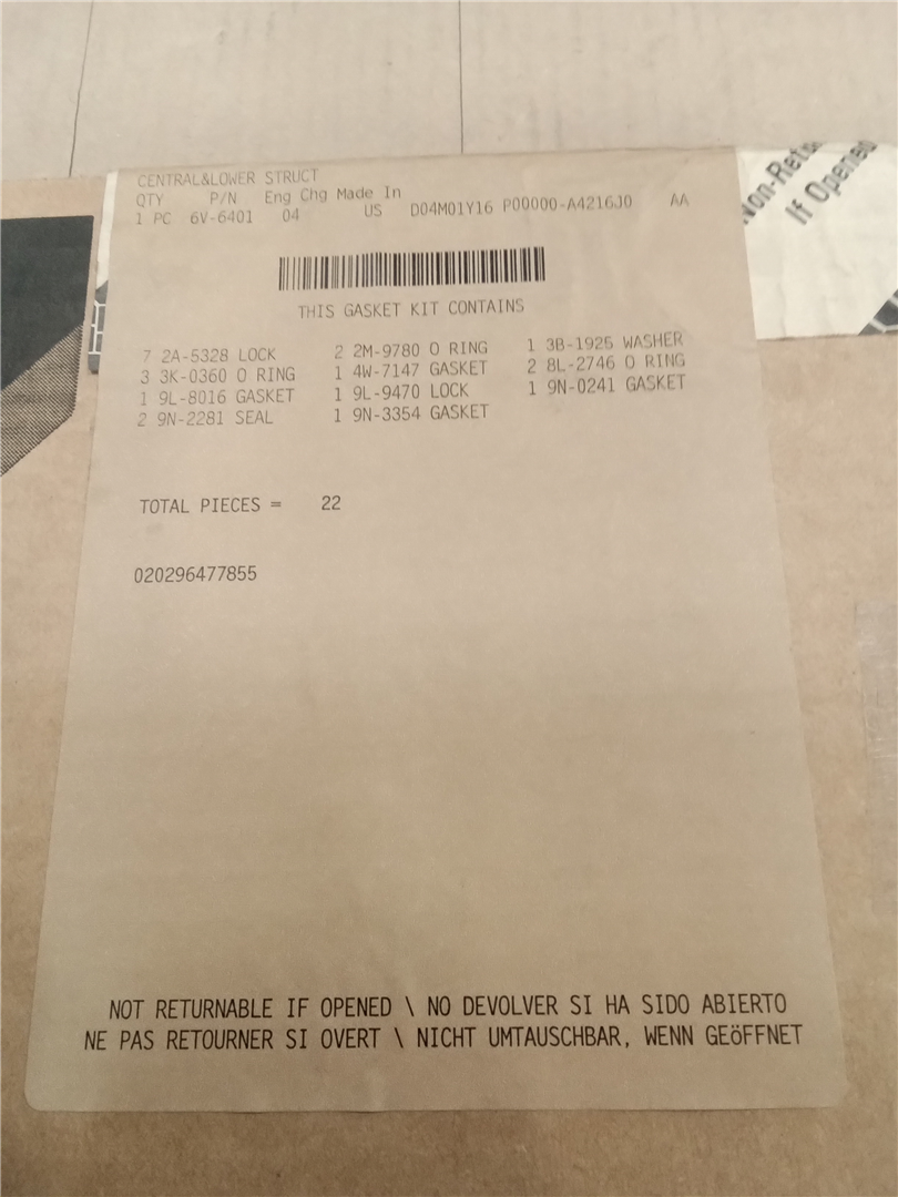 CAT 6V6401 part 1