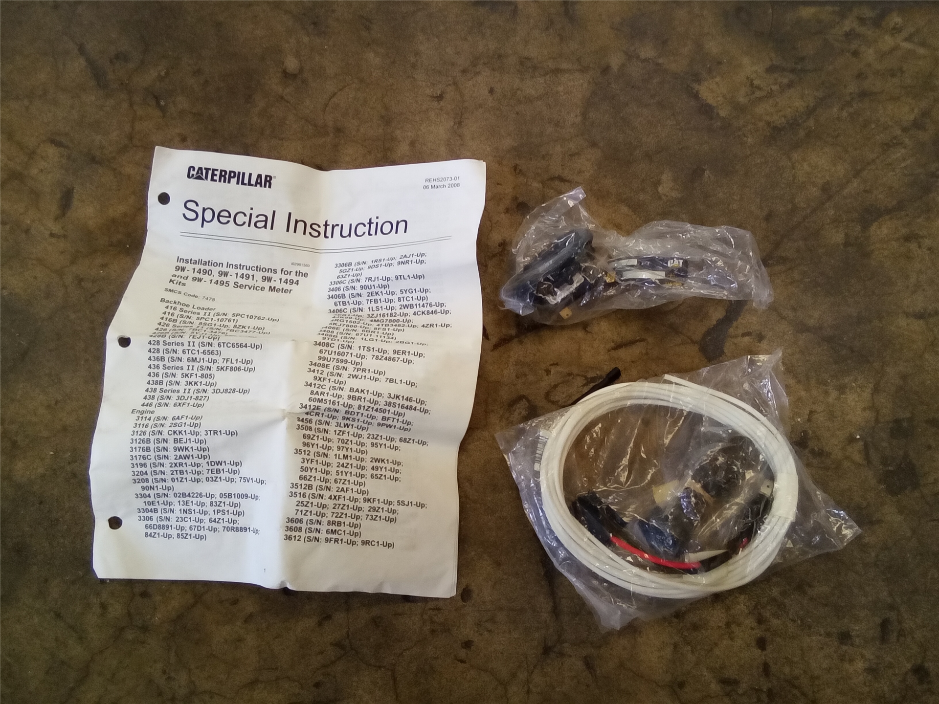 CAT 9W1494 part 1