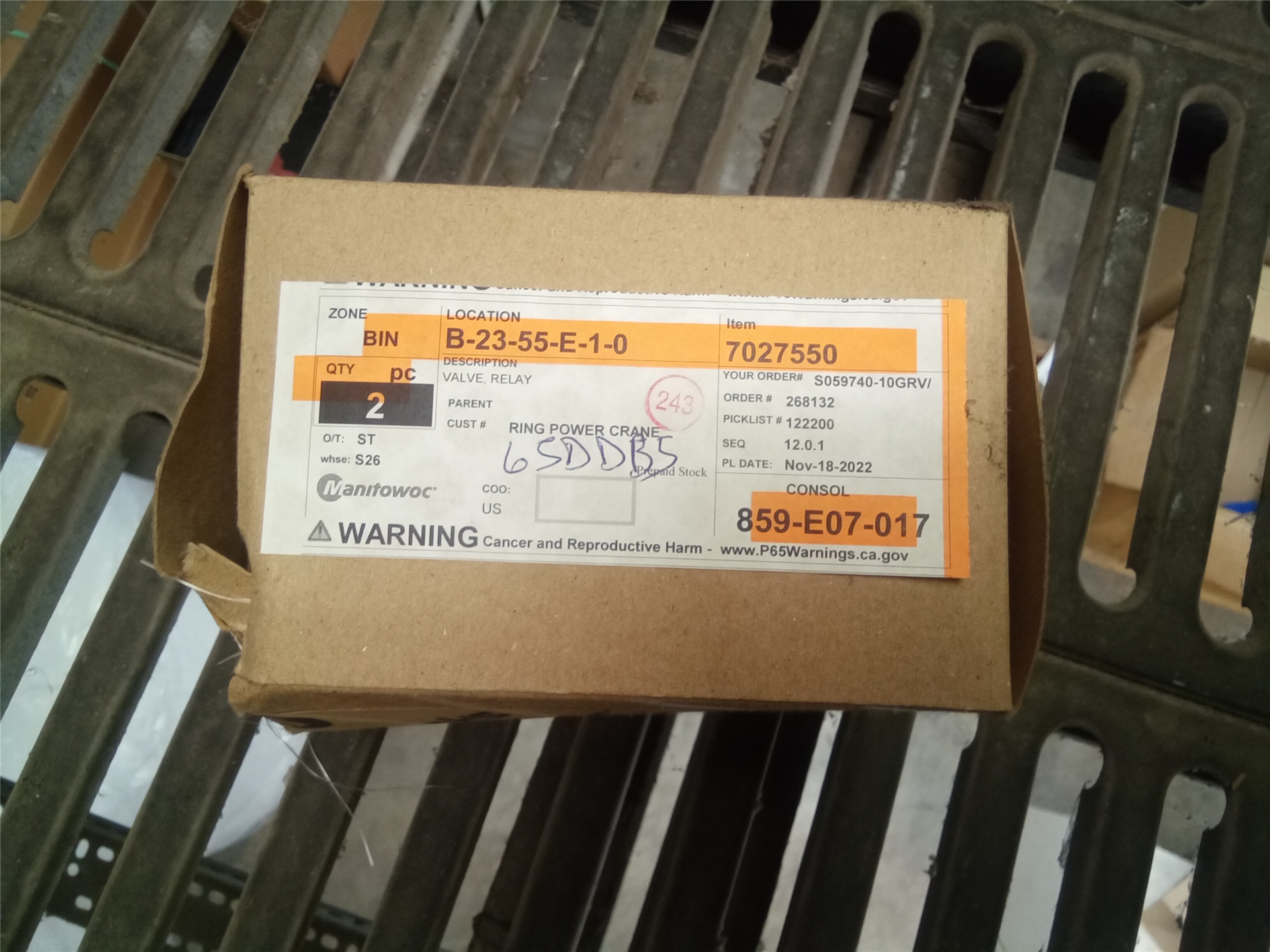 CAT 7027550 part 3