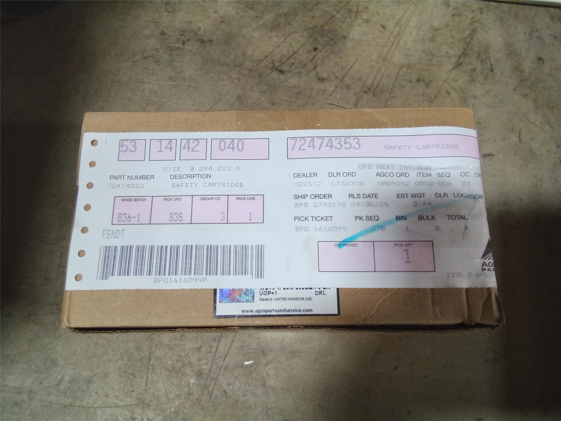 CAT 72474353 part 2