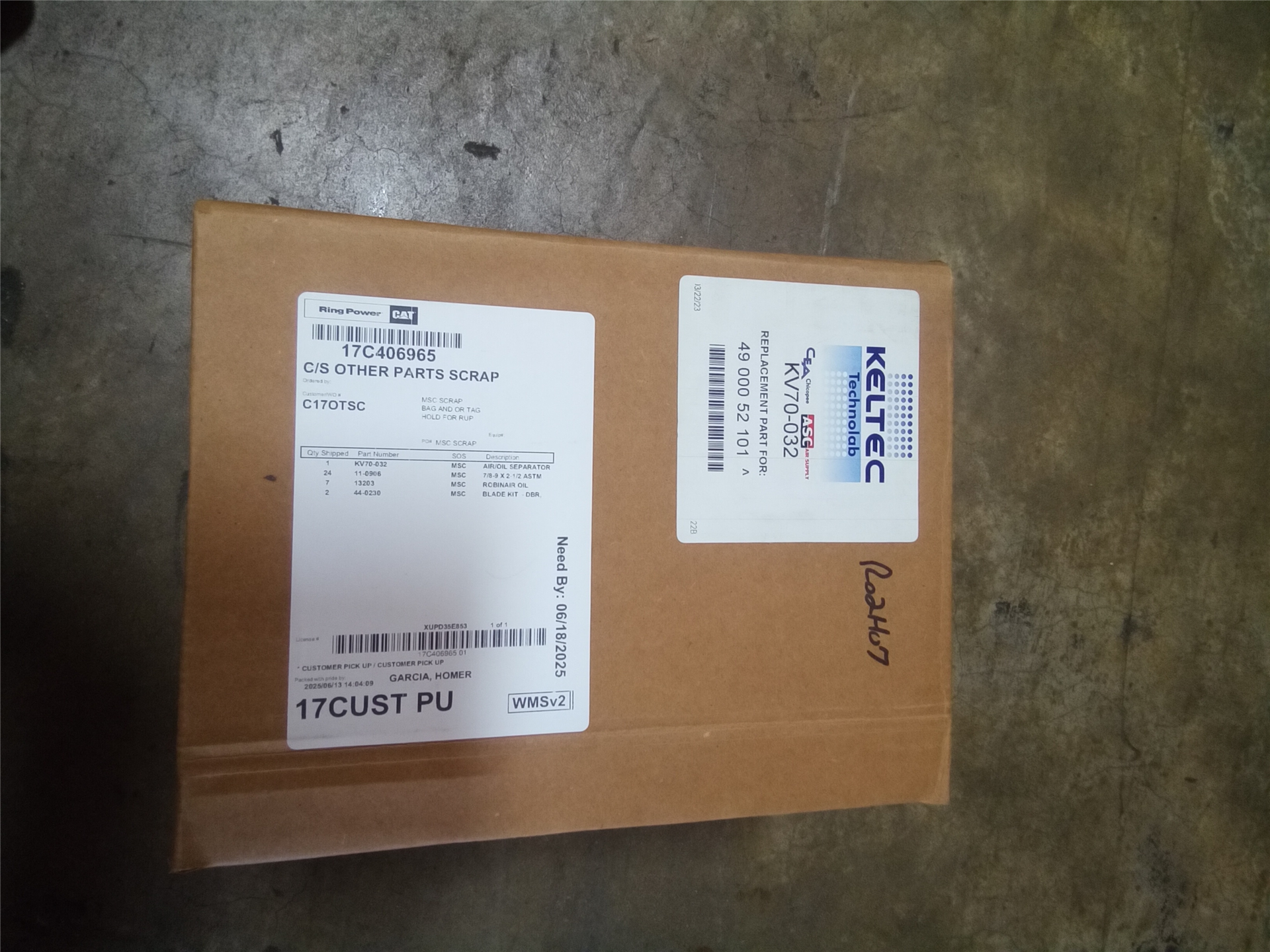 CAT KV70032 part 2